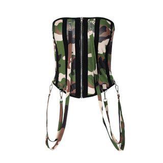 Camouflage Strapless Top
