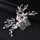 Wedding Rhinestone Branches Hair Comb White - One Size