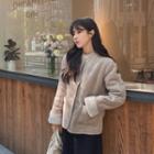 Button-up Faux-shearling Jacket