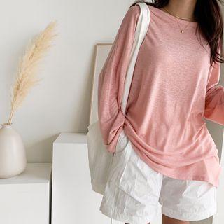 Oversize Linen Blend T-shirt