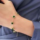 Gemstone Bracelet Green Bracelet - One Size