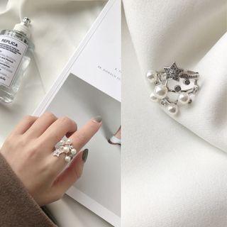 Embellished Ring K298 - Silver - One Size