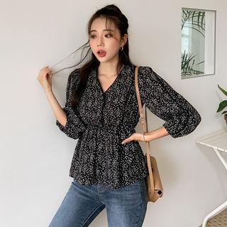 Floral Print A-line Blouse