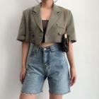 Cropped Light Blazer