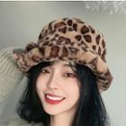 Furry Bucket Hat With Bobble