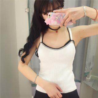 Contrast Trim Knit Camisole