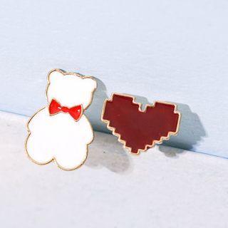 Bear Stud Earring As Shown In Figure - One Size