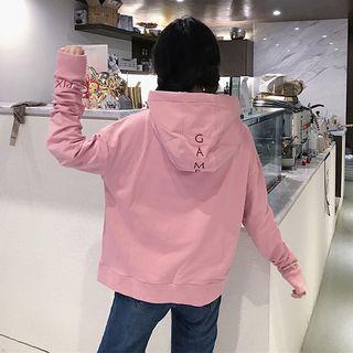 Long-sleeve Hooded Bow-tied Pullover
