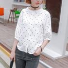Dotted Loose-fit Blouse