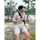 Anorak Top & Track Shorts Matching Set