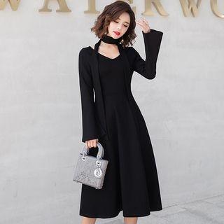 Bell Sleeve A-line Dress
