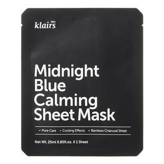 Dear, Klairs - Midnight Blue Calming Sheet Mask 1pc X 25ml