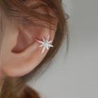 Set Of 1 / 2: Star Sterling Silver Cuff Earring