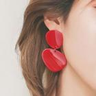 Irregular Disc Drop Earring