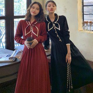 Knit Midi A-line Dress