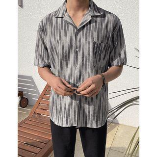 Patch-pocket Pattern Shirt