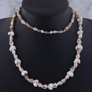 Faux Shell Layered Choker Necklace