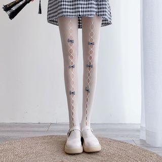 Bow Cut Out Tights