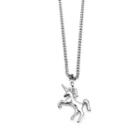 Stainless Steel Unicorn Pendant Necklace 316l Stainless Steel - Silver - One Size