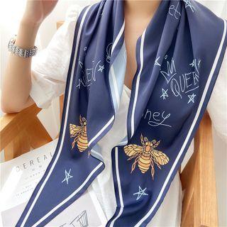 Contrast Trim Scarf (various Designs)