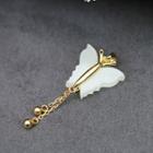 Retro Butterfly Pendant With Box - Butterfly - Gold & White - One Size