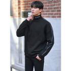 Embroidered Turtle-neck Pullover