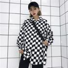 Checkerboard Shirt Check - Black & White - One Size