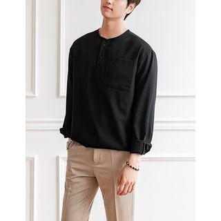Pocket-front Loose-fit Henley