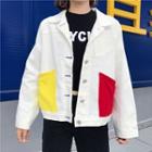 Colour Block Denim Jacket