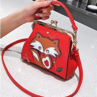 Fox Print Crossbody Bag