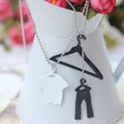 Fashion On Hanger Double Chain Necklace