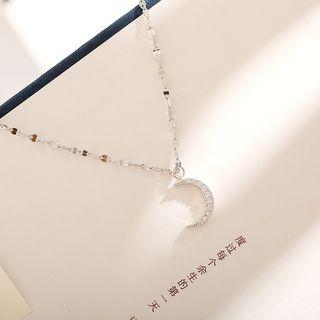 925 Sterling Silver Moon Anklet 925 Silver - As Shown In Figure - One Size