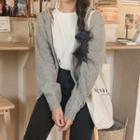 Woolen Knit Zip Hoodie
