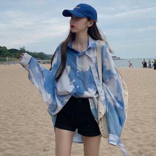 Tie Dye Shirt Sky Blue - One Size