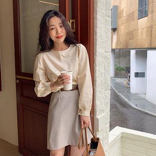 A-line Skirt & Belt
