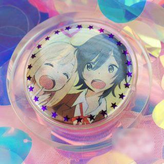 Star Print Plastic Brooch Protective Cover