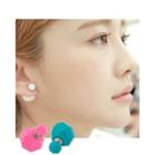 Double-side Faceted Ball Earrings