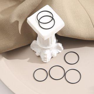 Set Of 6: Ring Set Of 6 - 55080 - Black - One Size
