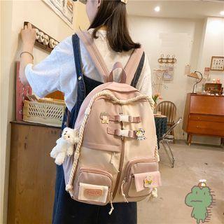 Buckle Paneled Backpack