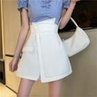 Irregular High-waist Mini Skort