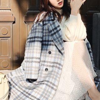 Double Breasted Plaid Shirt