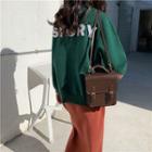 Faux Leather Mini Backpack Chocolate - One Size
