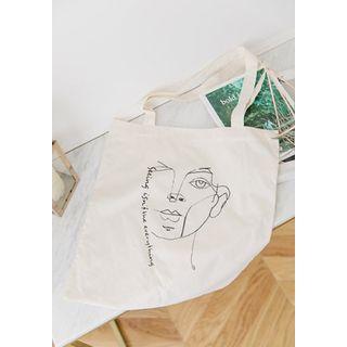 Illustration Fabric Shopper Bag