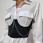 Chain Detail Corset Belt