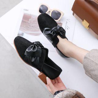 Block-heel Bow Shoes