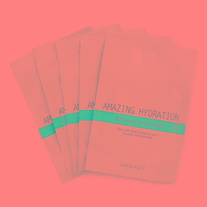Amazing21 - Amazing Hydration Skin Renewal Silk Mask 5 Pcs