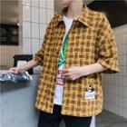 Patterned 3/4-sleeve Shirt