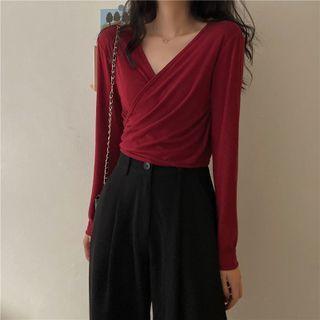 Wrapped Crop Blouse