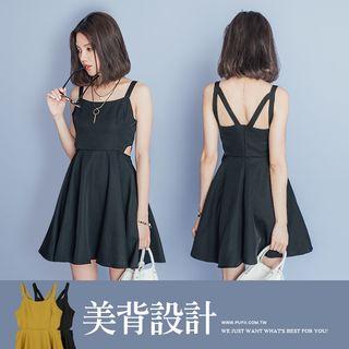Open Back Chiffon Dress
