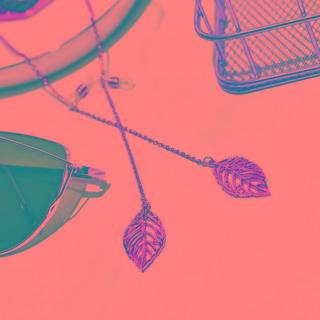 Alloy Leaf Eyeglasses Chain As Shown In Figure - One Size